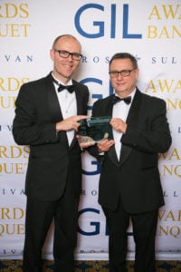 Nebula CEO, Danie Nel Receiving the Frost & Sullivan Technology Innovation Award